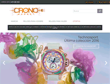 Tablet Screenshot of cronomarket.com